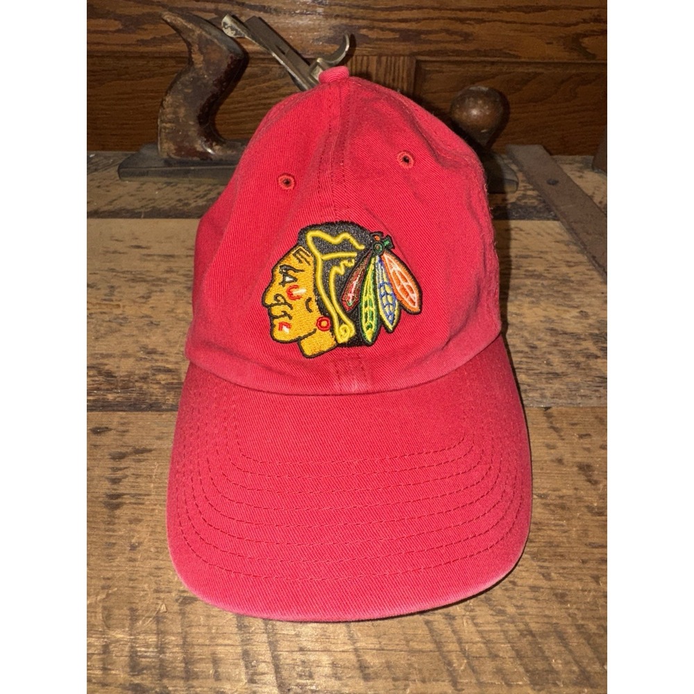 Youth '47 NHL Chicago Blackhawks Red Adjustable Clean Up Cap OSFA